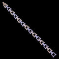 Gold Filled Oro Laminado Lux Zirconia U-Link Bracelet