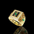 Oro Laminado Gold Filled Milano San Judas Zirconia Ring